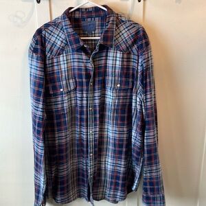 Men’s lucky brand button up shirt, size XXL